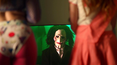 Petite redhead stepsis and tiny teen bestie dared to fuck stepbro