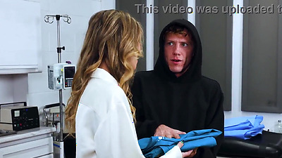 Blonde MILF freeused by stranger in her office