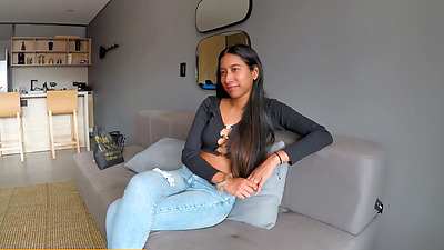 Big tits Latina in lingerie Alexa gets fucked hard after chick gave a blowjob