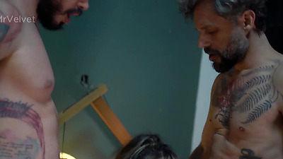 Dread Hot cutie getting fucked by two big dicked males / Full video on XvideoRed or Sheer