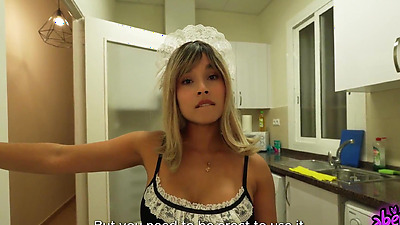 COLOMBIAN maid gets FUCKED by a BIG cock PART 2 !