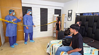 PART1: MY STEPSISTER CATCHES ME MASTURBATING WHILE WE ARE LOCKED IN A HOTEL ROOM