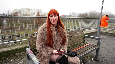 GERMAN SCOUT - Skinny Tall German Redhead Ginger Babe Soley Summer First Time Porn Casting