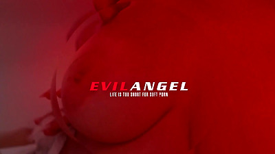 EVILANGEL Kinky SCARLET CHASE Anal Squirt & Milk Enema
