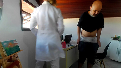 Patient goes to the urologist, gets horny and ends up having his anus broken.