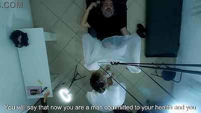 Patient goes to the urologist, gets horny and ends up having his anus broken.