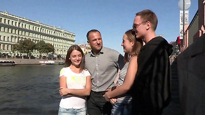 Beautiful Russian Girls Agree To A 4Some Orgy With New Friends - Foxy Di