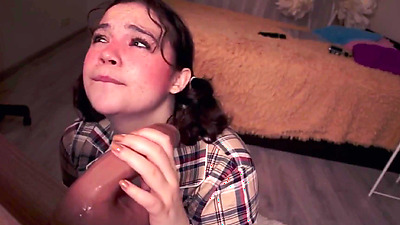 Shy Stepsisetr Takes Massive Long Shaft