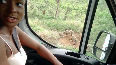 Nympho African Girlfriend Sucks My White Penis After Exotic Safari Date