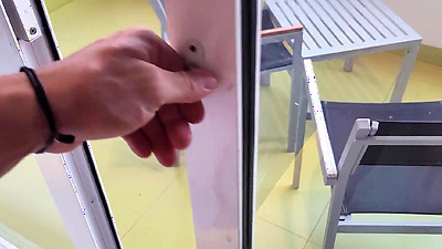 Crowd Cheers for Balcony Fuck