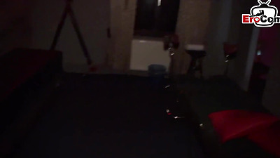 German sex reportage in the swinger club with my Asian housewife