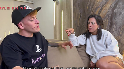 That's what you get for cheating! I fuck my boyfriend's best friend on his birthday, he fills my vagina with his cum! Kylei Ellish, Pipeboy and Nick Jowels