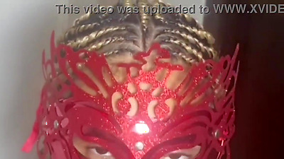 Married woman took a big shaft in her booty and pussy during work hours.