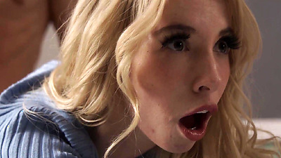 Student College Babe Step Sister Sucks it Up in The Classroom