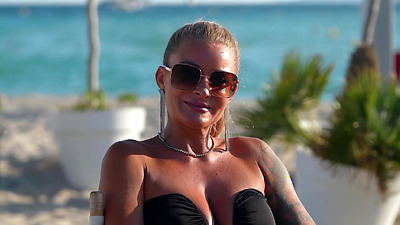 Marie is having sex with a handsome Italian in a bedroom while her husband watches