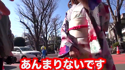 Hidden big breasts G cup 20-year-old on the way home from coming-of-age ceremony 1