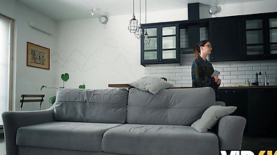 VIP4K. Big titty virgin is learning how to be a BITCH!