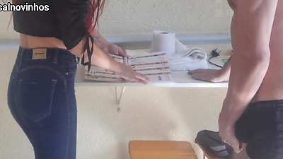 Hotel maid catches me with a hard-on!