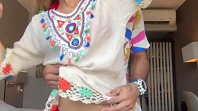 She got horny on the beach and I broke her arse