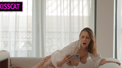 What if Step mom Catches Step son Jerking on Couch?! Joins for Mutual, Sucks, Hard Fucks with Facial