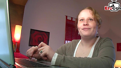 German wife casting for cheating with stranger man