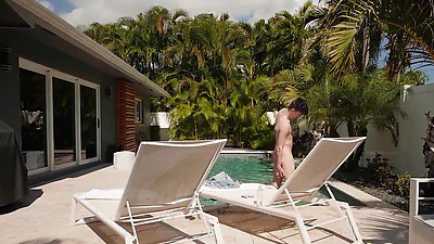 Lucky stepson gets to massage his hot stepmom's insane body under the sun!