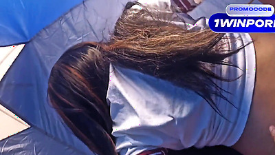 STUDENTS FUCKING IN THE TENT, student fucking on the excursion!!