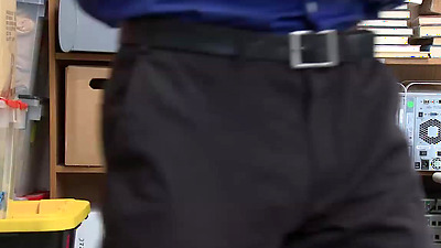 Horny Mall Officer enjoys banging teen Taylor Blakes tight pussy