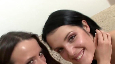 Two sexy lesbians enjoying pussy fisting