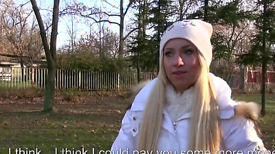 MOFOS - Amateur blonde picked up gets cumshot