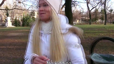 MOFOS - Amateur blonde picked up gets cumshot