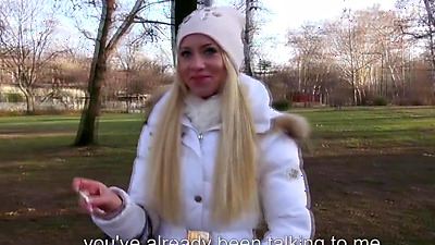 MOFOS - Amateur blonde picked up gets cumshot