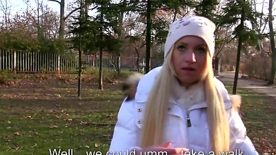 MOFOS - Amateur blonde picked up gets cumshot