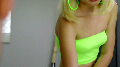 Big penis stepbro slides hs boner in his teen step sisters ripped leggings