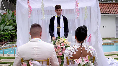 The Martix Wedding Chapter IV - Mariana Fucks the Priest in a Bathroom After Getting Married