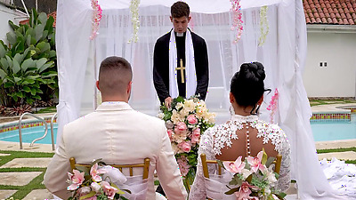 The Martix Wedding Chapter IV - Mariana Fucks the Priest in a Bathroom After Getting Married