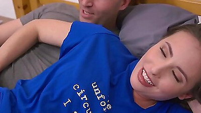 Horny huge natural tits mature fucking her y. lover