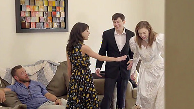 Big step Bro Cums Inside Sisters Tight Pussy S4:E3