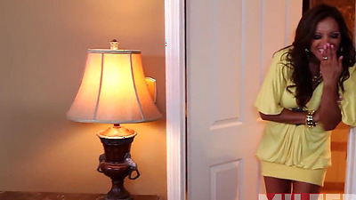 Step Mom Caughter her Stepson's Friend Masturbating with her Panties