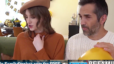 Rubbing My Step-Daughter's Clit Right Next To Her Oblivious Step-Mother - Family Strokes