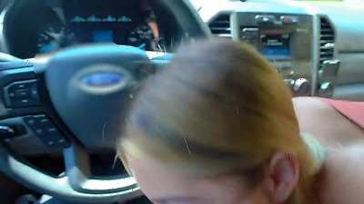 DadCrush - Blonde Teen (AlinaLopez) Blows Stepdad In Car