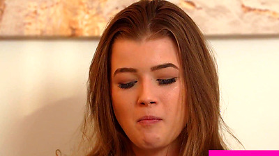 Eurpoean step sister is a horny teen who did not want to share GF with stepbro