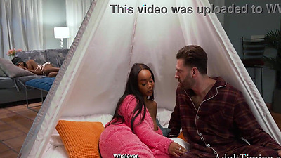 Busty Ebony stepDaughter Had Tits Wifey Did Not...