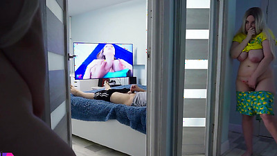 Stepdaughter spying on stepdad part 2