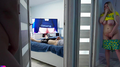 Stepdaughter spying on stepdad part 2