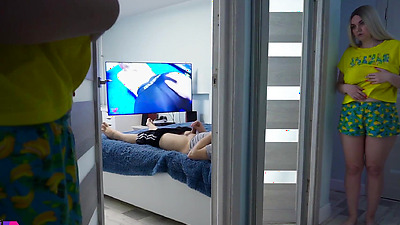 Stepdaughter spying on stepdad part 2