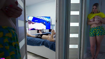 Stepdaughter spying on stepdad part 2