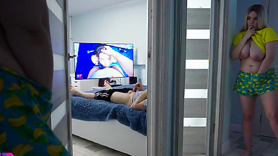 Stepdaughter spying on stepdad part 2