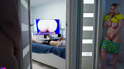 Stepdaughter spying on stepdad part 2