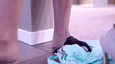 Milf fucks boy in shower by Brazzers